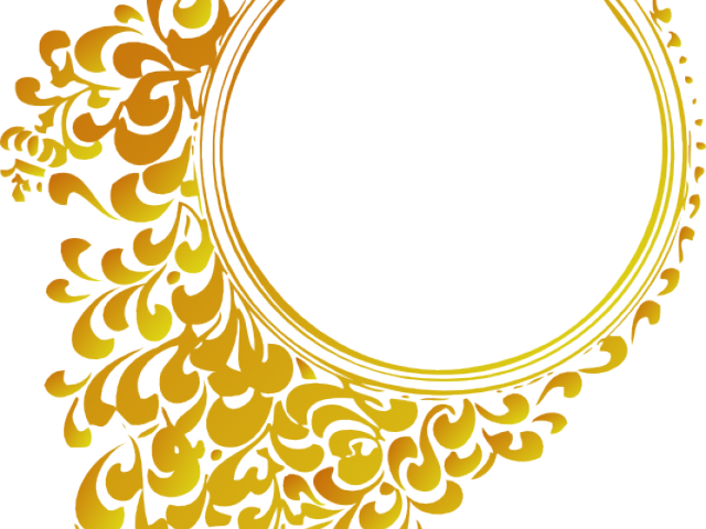 Rope Clipart Golden Circle - Wedding Free Vector Png (640x480), Png Download