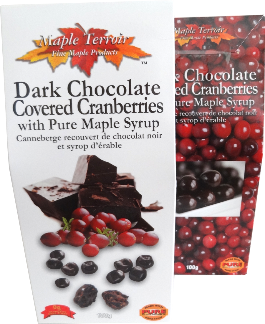 Dark Chocolate Covered Cranberry & Canadian Maple Syrup - Canadian Cuisine (900x1100), Png Download