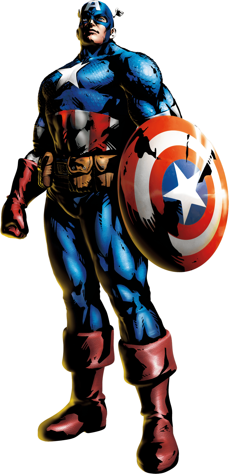 Captain America Shield Hight Quality Idiot Dollar Captain - Marvel Vs Capcom 3 Captain (1500x2121), Png Download