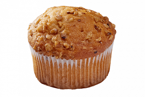 Banana Nut Muffins - Muffin (480x321), Png Download