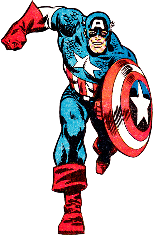 Captain America - John Romita Captain America (499x750), Png Download