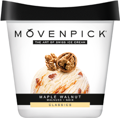 Maple Walnut - Movenpick Swiss Chocolate Ice Cream (450x400), Png Download