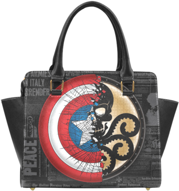 Sale Captain America Vs Hydra Theme Print Leather Rivet - Full Hd Captain America Shield Hd (480x480), Png Download