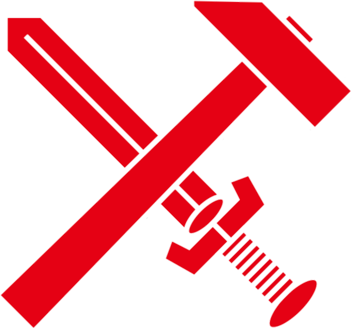 Strasserism Hammer And Sword Red - Sword And Hammer Png (1000x667), Png Download