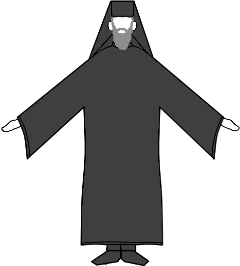 Monk - Orthodox Priest Png (495x576), Png Download