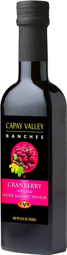 Cranberry Balsamic Vinegar - Capay Gold Olive Oil (629x1024), Png Download
