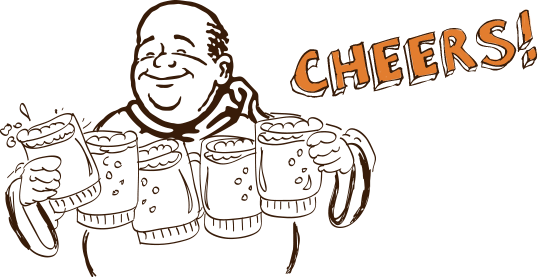 Monk With Beers » Monk With Beers - Beer Monk Png (538x277), Png Download