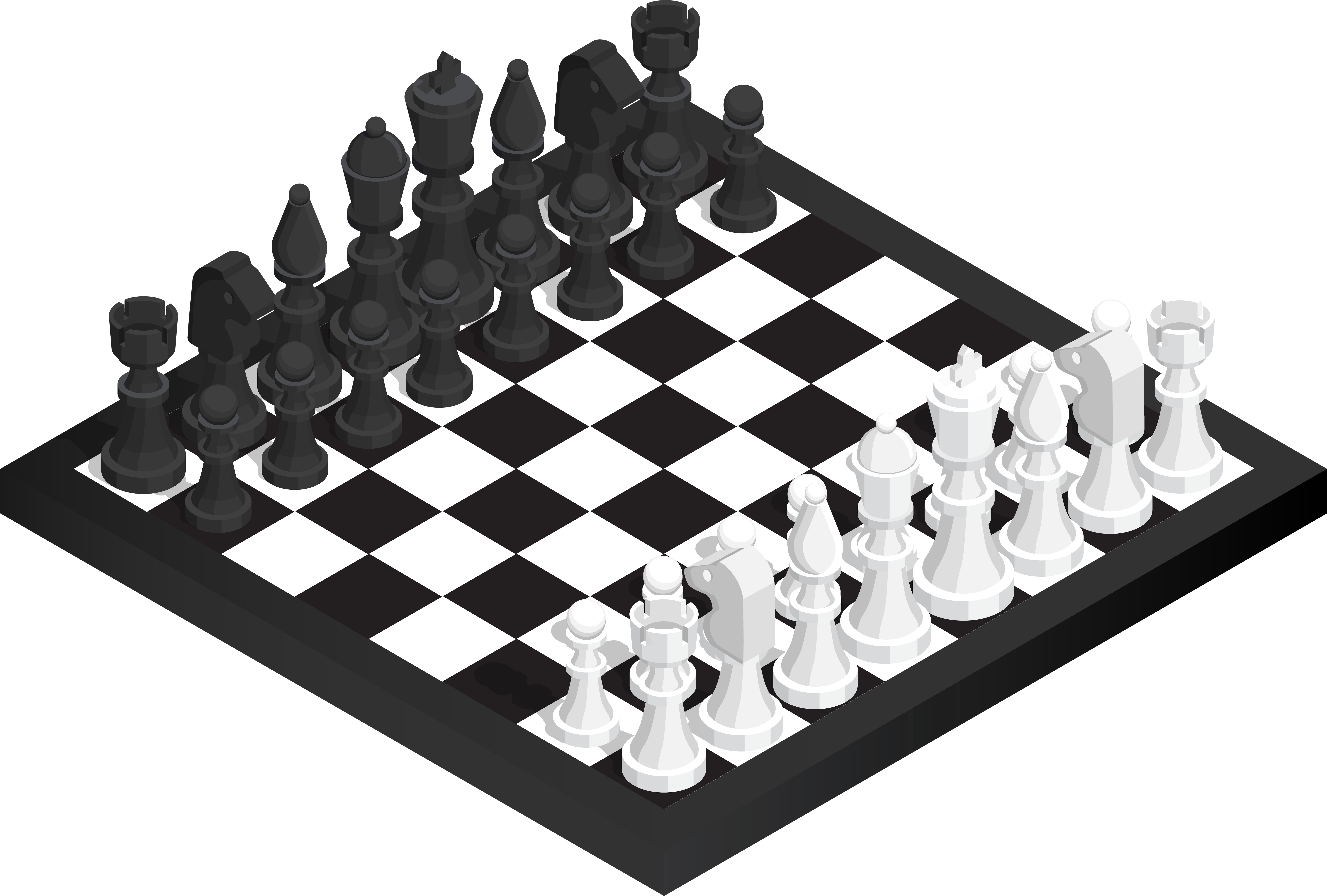 Chessboard Png Clip Art - Chess Clipart (8000x5404), Png Download