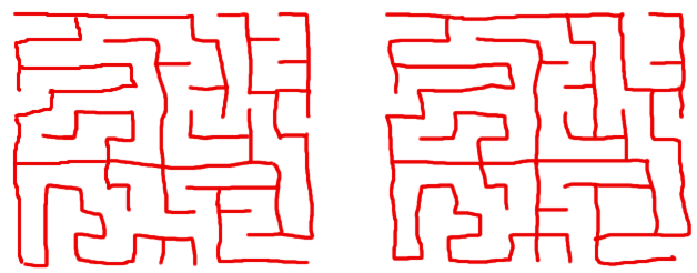 Where The Maze Has Loops - Maze With No End (654x271), Png Download