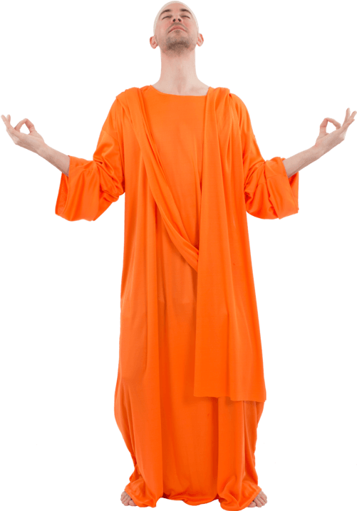 Adult Buddhist Monk Costume (500x793), Png Download