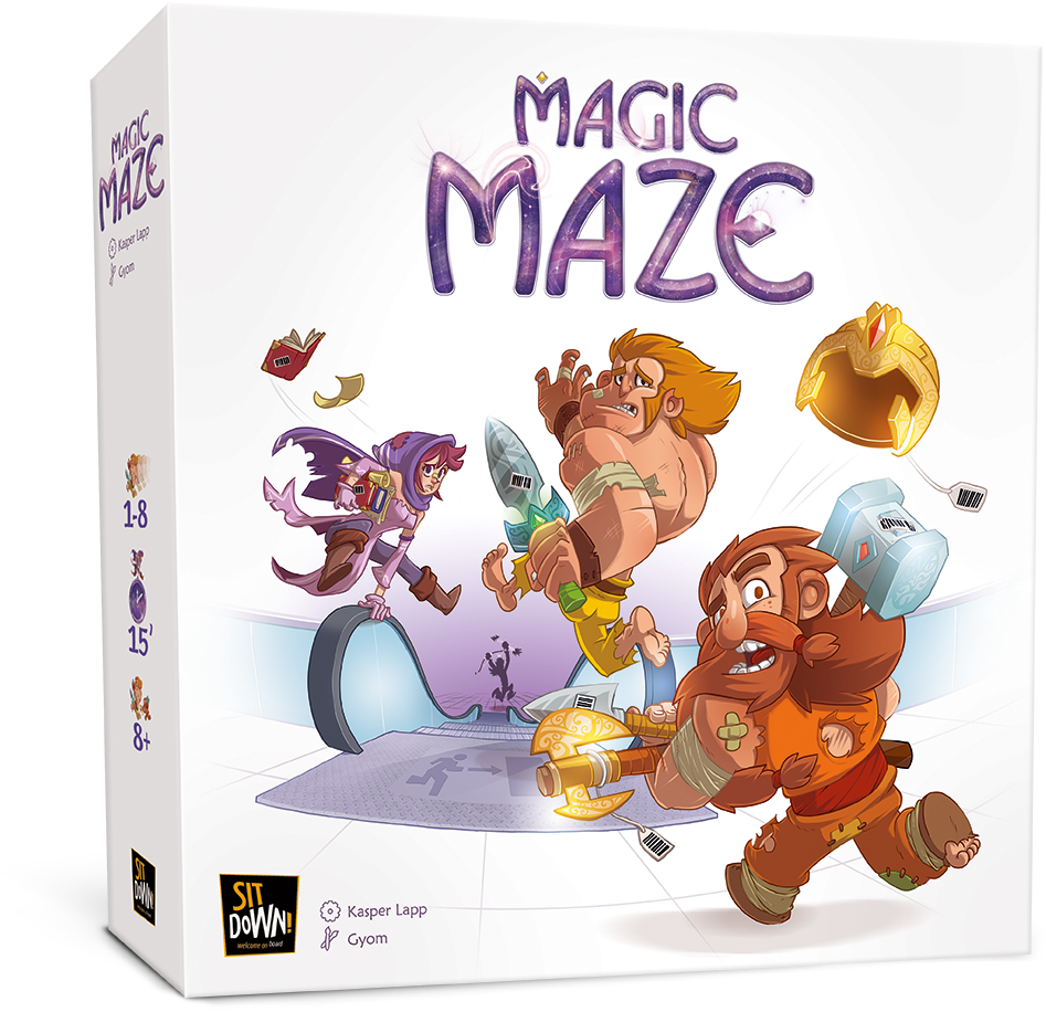 Kasper Lapp - Magic Maze Board Game (1191x1191), Png Download