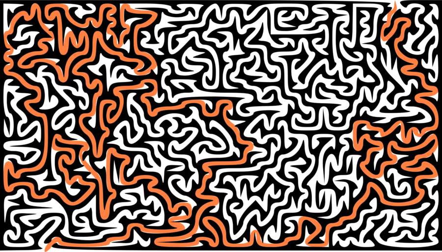 Screen Maze Clipart Maze Jigsaw Puzzles - Icon (900x513), Png Download