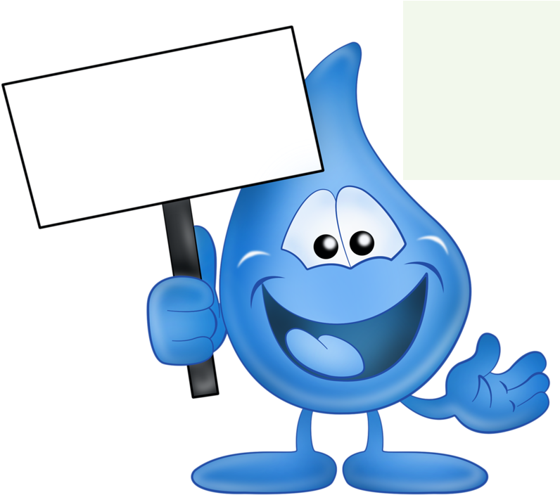 Gotas De Agua - Water Drop Cartoon Frames (800x794), Png Download