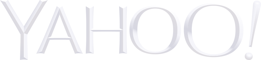 White Apple Logo Transparent Background Apple Logo - Yahoo Logo White Png (861x200), Png Download