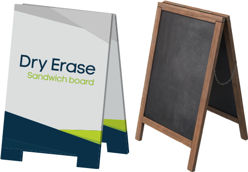 Sandwich Board Png - Transparent A Frame Sandwich Board (540x406), Png Download