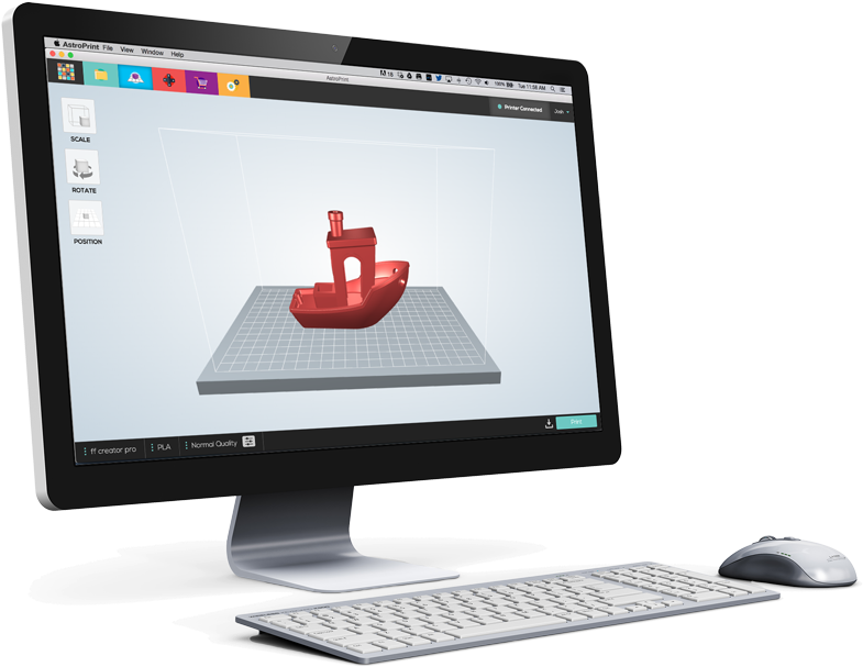 Astroprint Desktop - Computing Health And Safety (800x614), Png Download