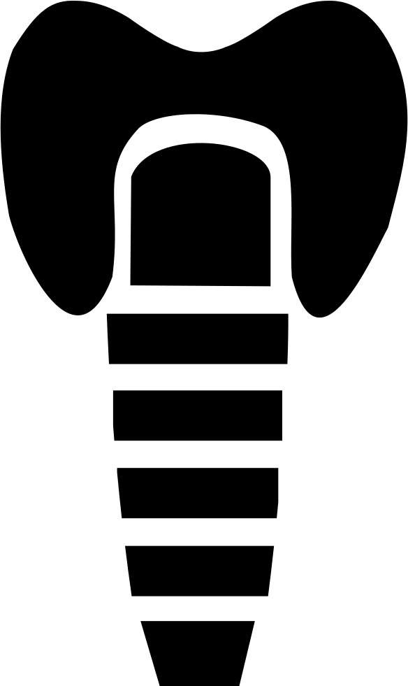 Dental Implant Comments - Dental Implant Icon Png (584x981), Png Download