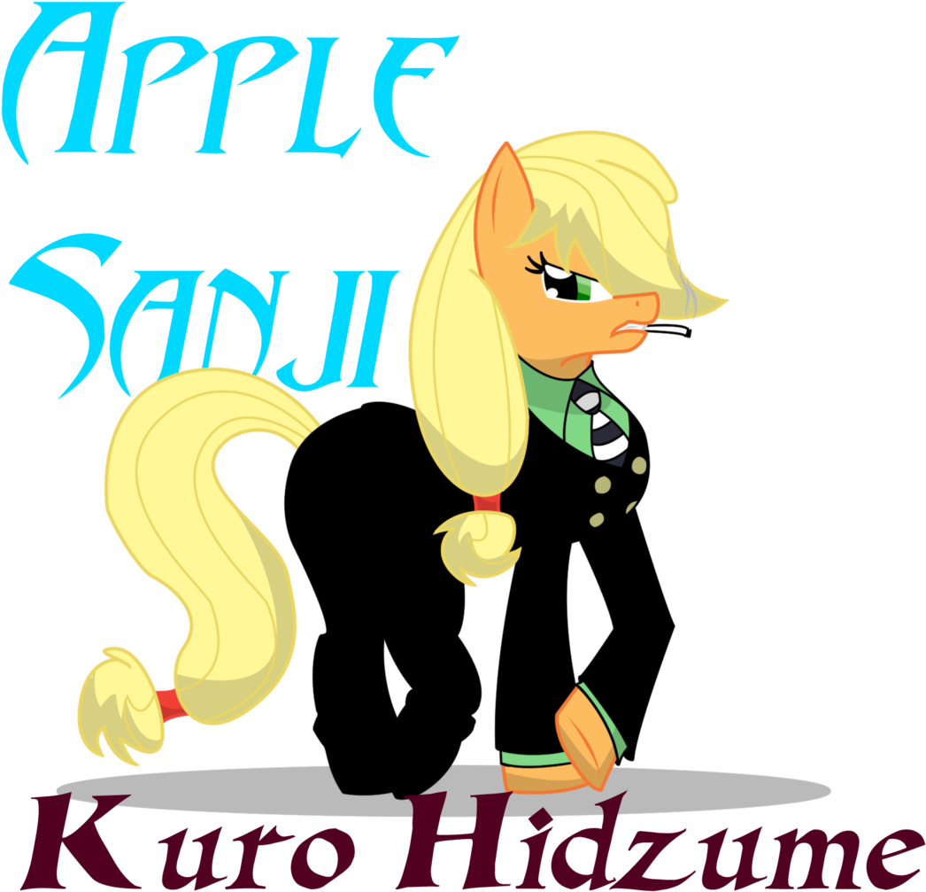 Killkatt, Cigarette, Clothes, One Piece, Parody, Safe, - My Little Pony And One Piece (1072x1024), Png Download