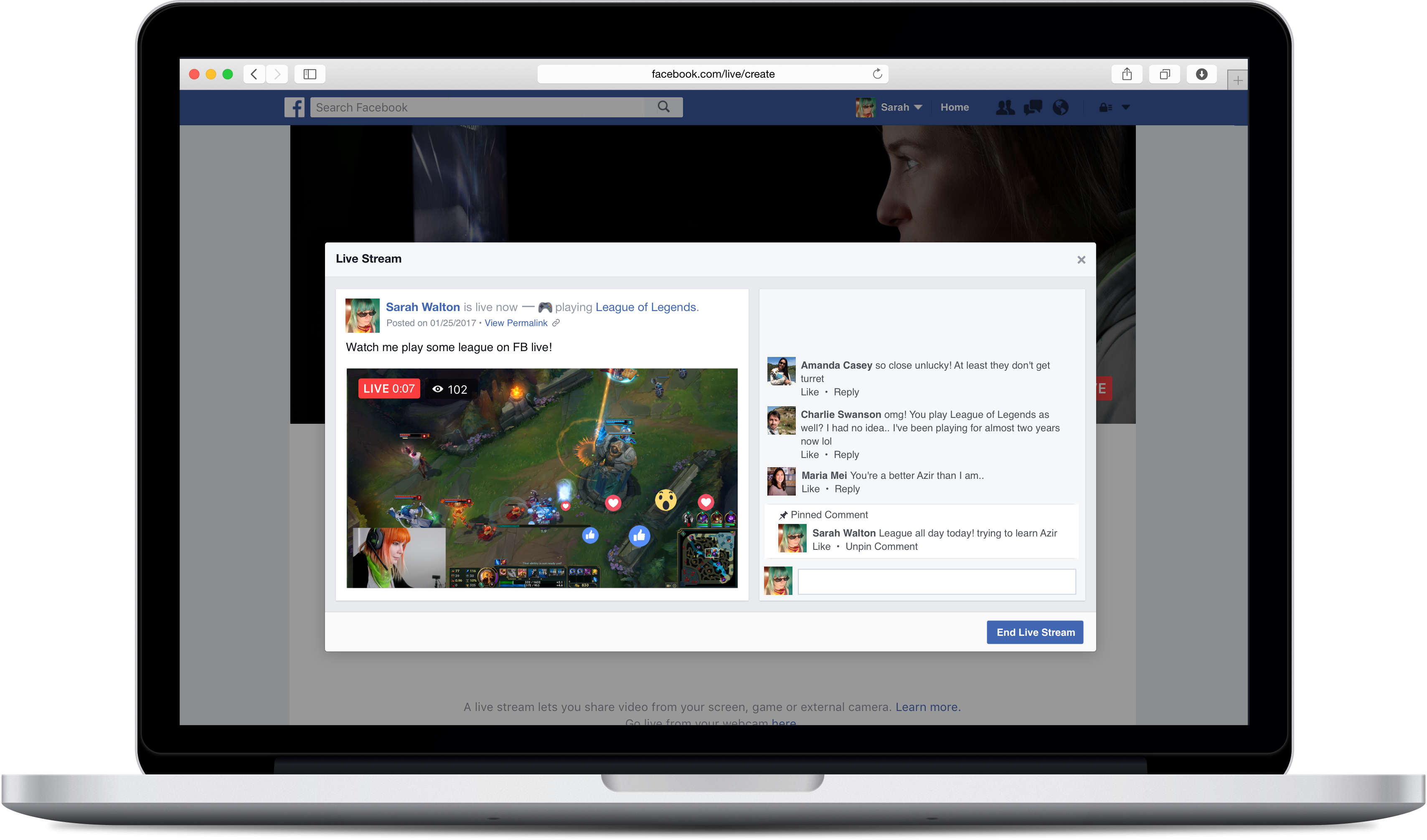 Facebook's Aggressive Push Into Live Streaming Indicates - Facebook Live Screen Share (3416x2012), Png Download