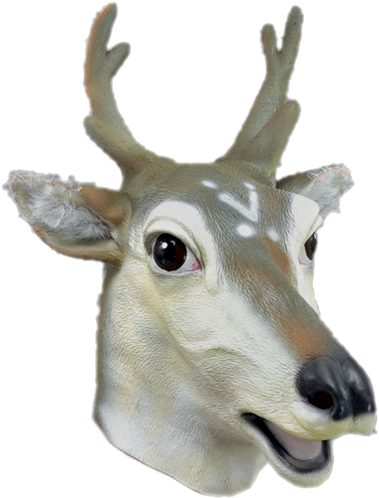 Mascara De Animales Latex (386x500), Png Download