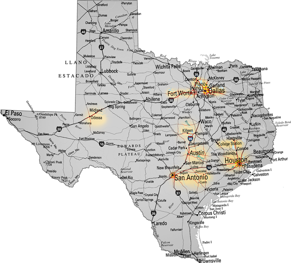 Texas (990x892), Png Download