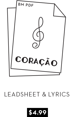Coração Leadsheet & Lyrics (520x537), Png Download