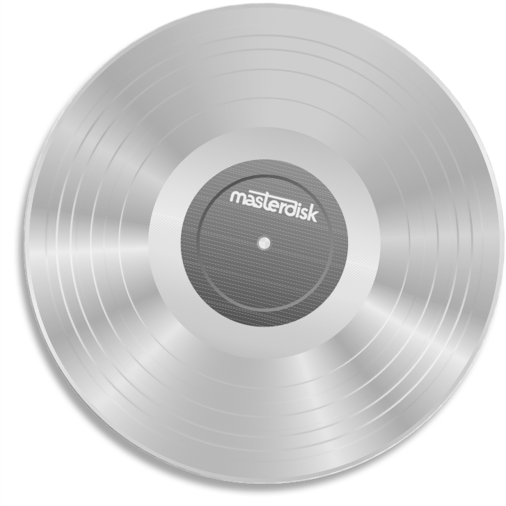 Masterdisk Platinum Record Transparent - Gold Vinyl Record Png (750x750), Png Download