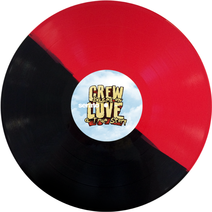 Serato Vinyl 12'' Pressing - Crew Love (800x800), Png Download