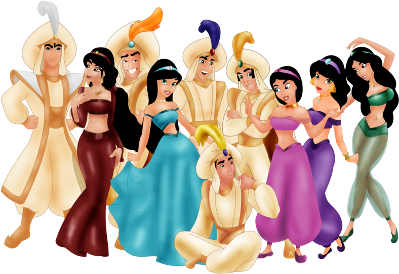Jasmine - Aladdin And Jasmine Children (900x608), Png Download