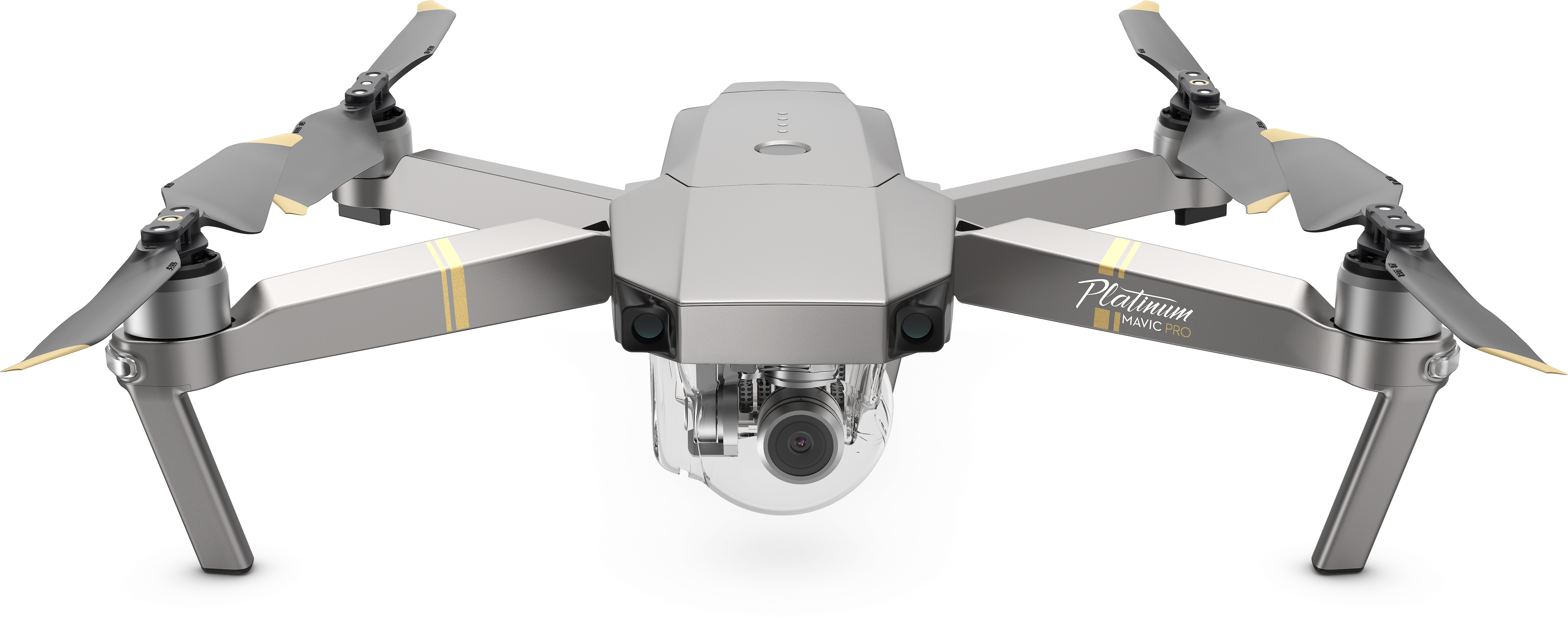 The Dji Mavic Pro Platinum Takes All Of The Advanced - Drone Mavic Pro Platinum (800x450), Png Download