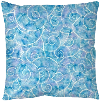 Snails Shalls Seamless Pattern - Caracoles Y Conchas En Acuarela (400x400), Png Download