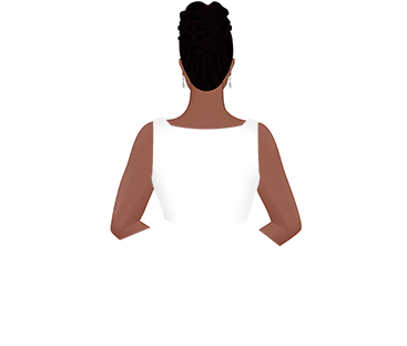 0fa55 Albie Back Square Top - Girl (366x564), Png Download