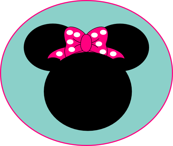 Pink Mouse Bow Clip Art - Minnie Mouse Ears Clipart (600x507), Png Download