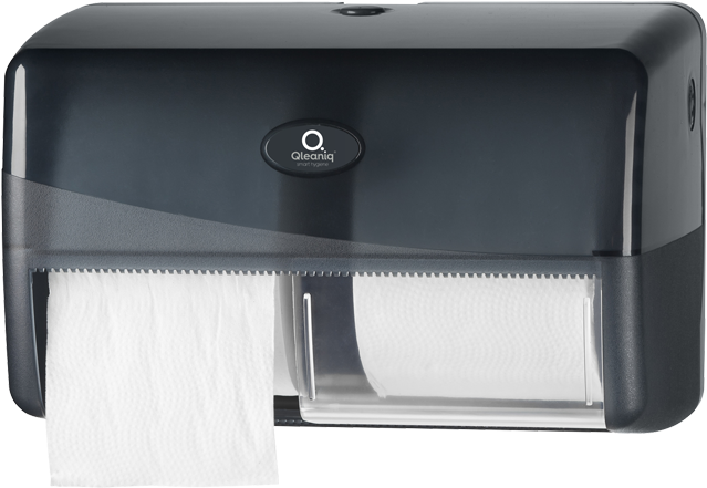 Qleaniq® Toilet Paper Dispenser, Ps, Pattern Luxury, - Toilet Paper Dispenser Png (640x640), Png Download