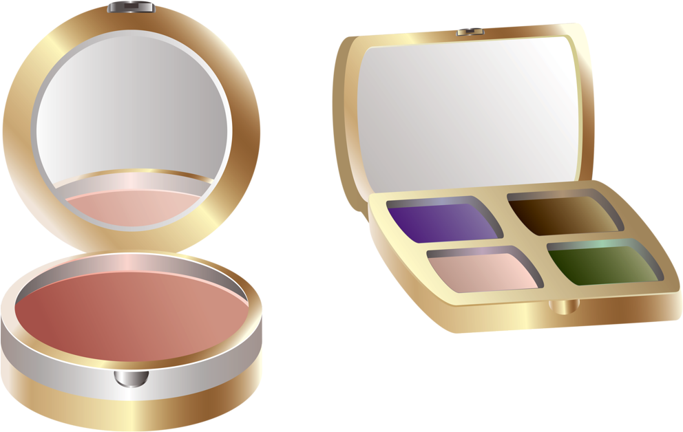 Makeup Clipartface Powdergirly - Clip Art (1024x676), Png Download