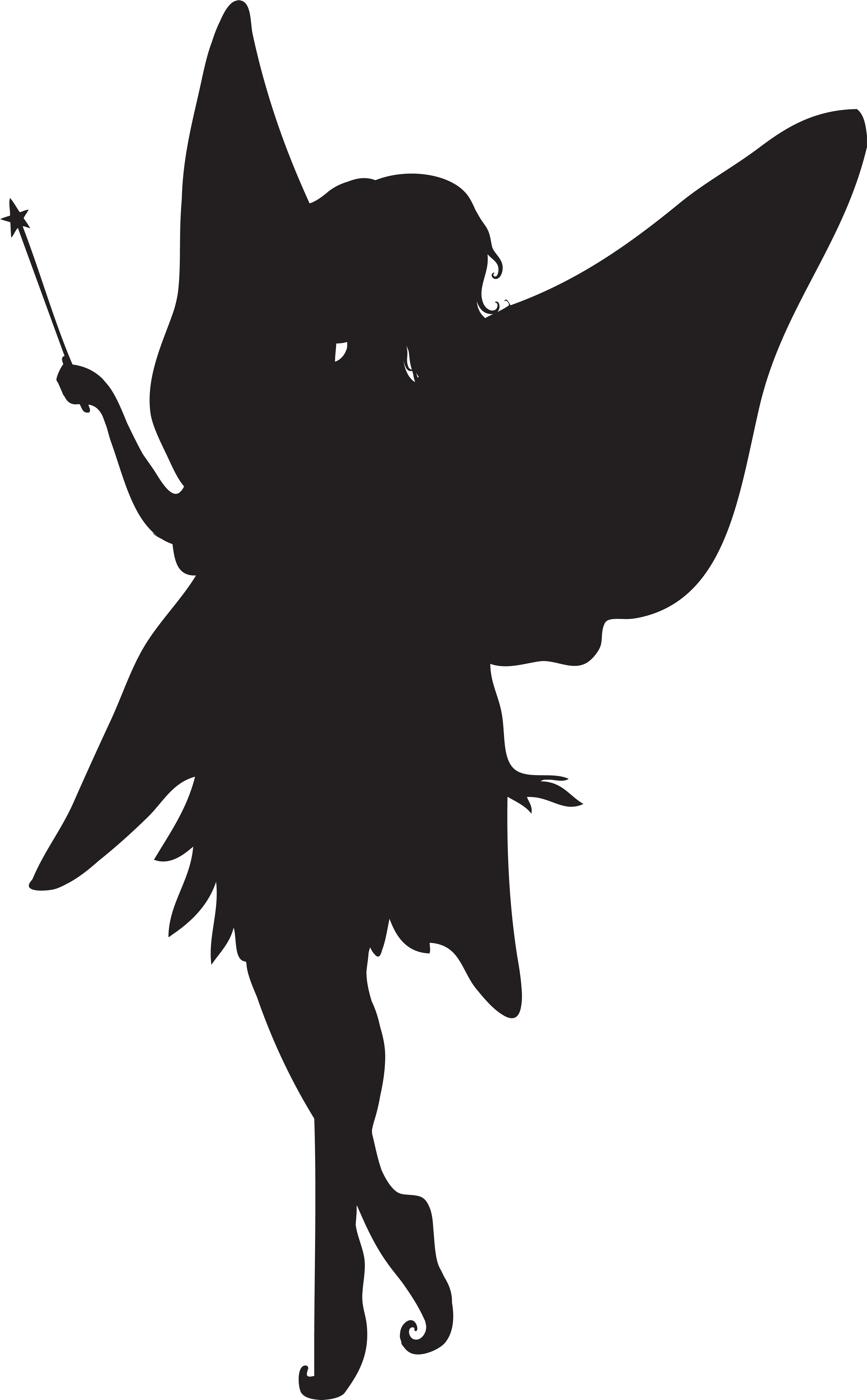 Fairy Silhouette Clip Art Is Available For Free Download - Clip Art (4951x8000), Png Download