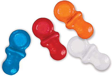 Baby Face Pacifiers Pressed Candy - All City Candy In Jar Png (500x500), Png Download
