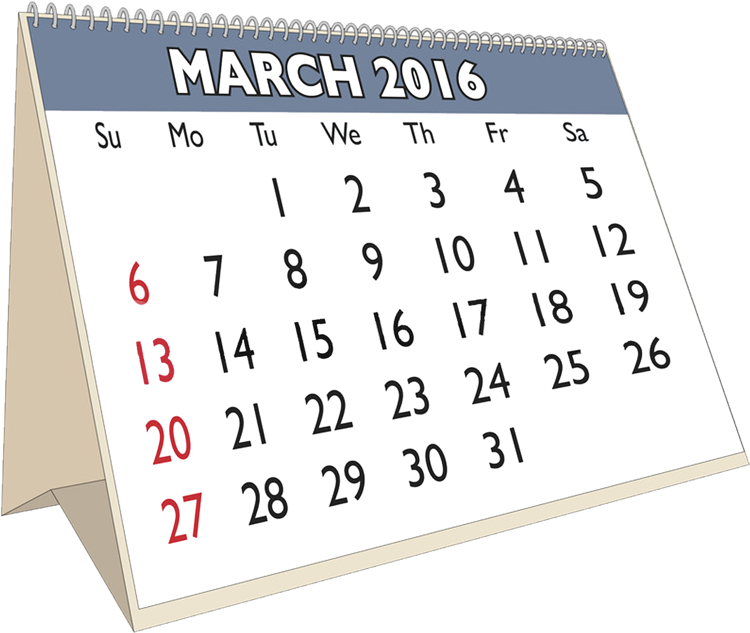 Match 6 Table Calendar Clipart In By Playfulhub - Table Calendar 2016 Png (1474x1245), Png Download