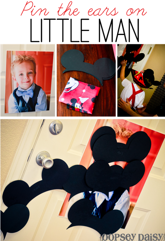 Mickey Mouse Party Supplies - Pin The Ears On Mickey (545x800), Png Download