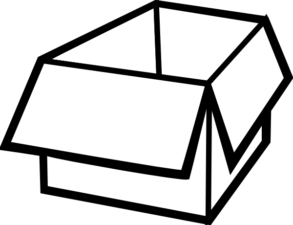 Picture Royalty Free Box Clip Art At Clker Com Online - Sticker Thinking (600x460), Png Download