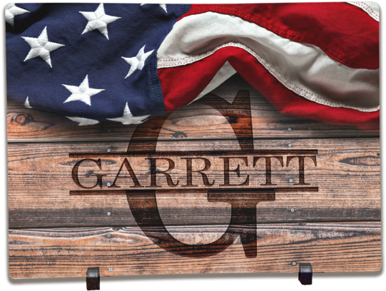 Personalized Glass Cutting Boards Rustic Flag - Gold Star Mother: A Story Of Love, Sacrifice And Service (600x429), Png Download