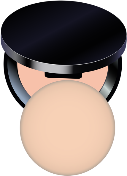 Makeup Clipart, Face Powder, Art Images, Compact, Clip - Smiley Verwirrt (433x600), Png Download