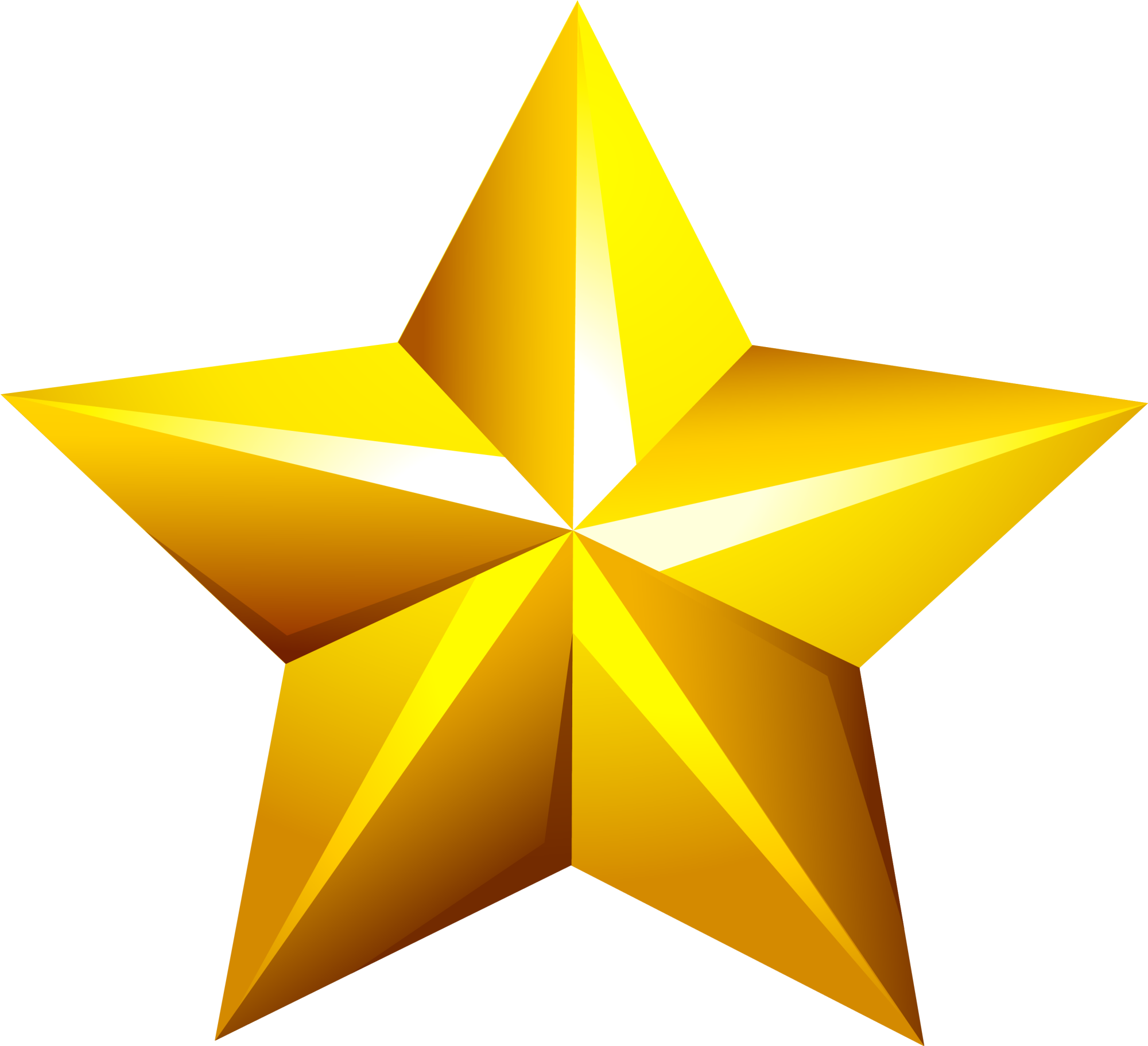 Golden Star Png Picture Black And White - Golden Star Png (2000x1823), Png Download