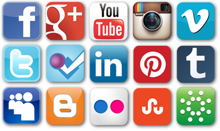 Redes Sociais Ícones - Social Network Apps (450x269), Png Download