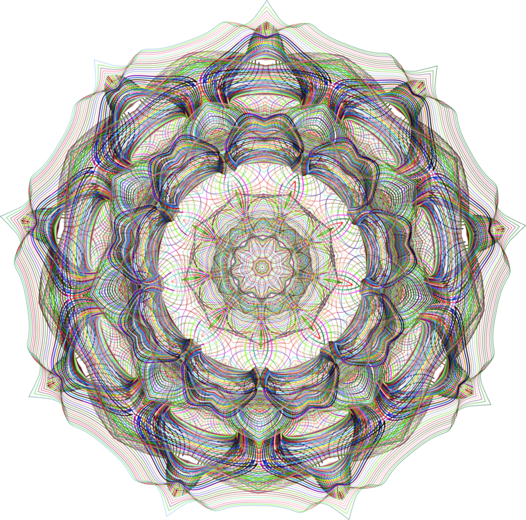 Symmetry Kaleidoscope Mandala Circle Vector Magic - Clip Art (759x750), Png Download