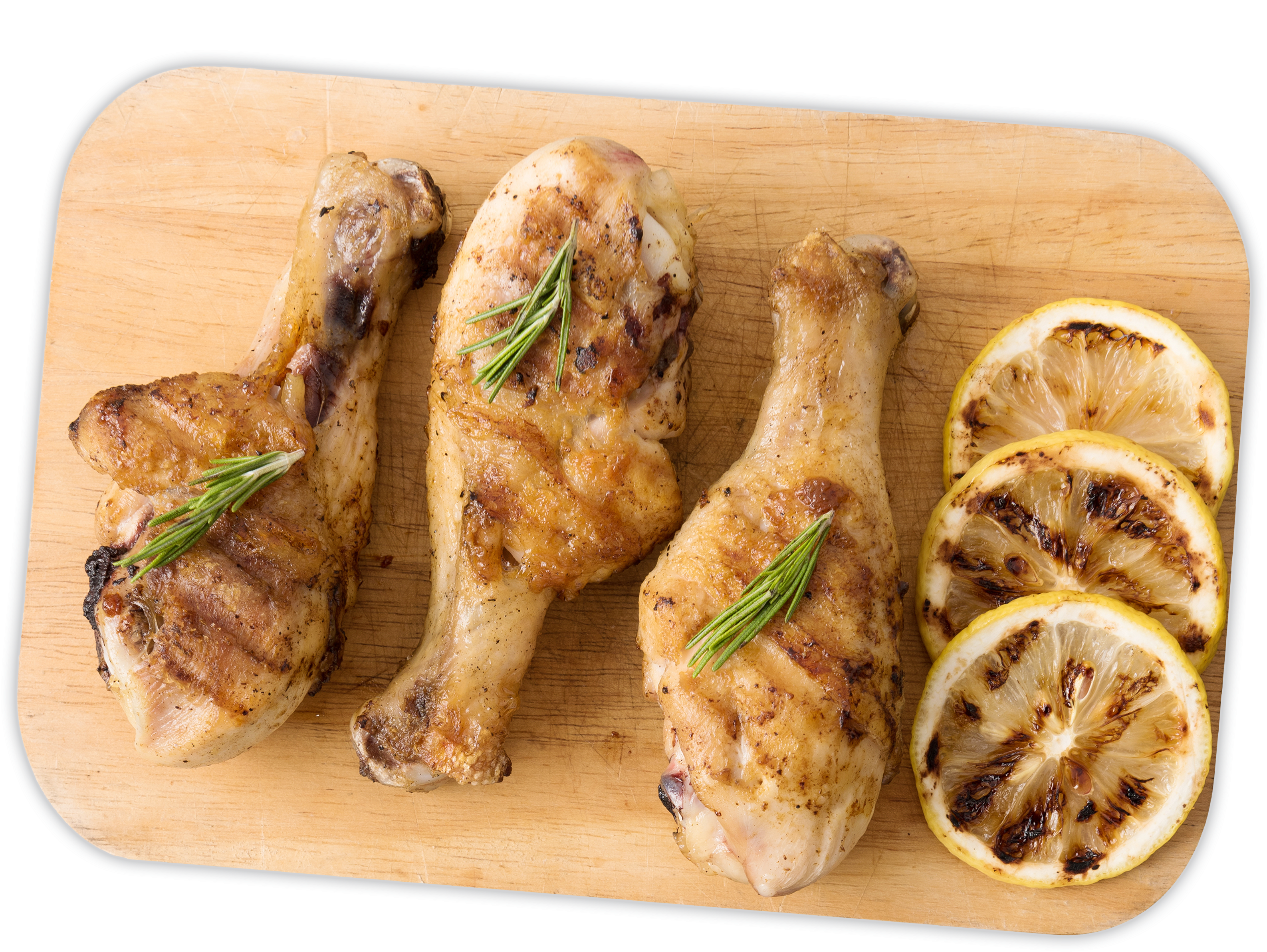 Chicken Cutting Board Simpy Essentials - Alimentos Crudos Y Cocidos (3509x2559), Png Download