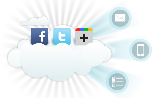 Fundo Com Redes Sociais (620x342), Png Download