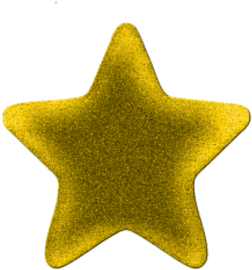 Free Stock Free Clipart Gold Star - Gold Star Pic Transparent (600x600), Png Download