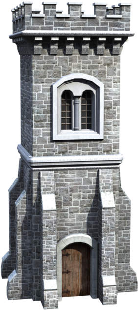 Castle Tower Png Graphic Transparent Download - Medieval Tower Png (600x706), Png Download