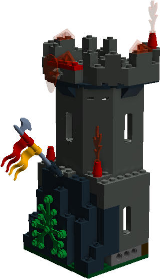 Castle Tower Ldd - Lego Castle Tower (779x601), Png Download